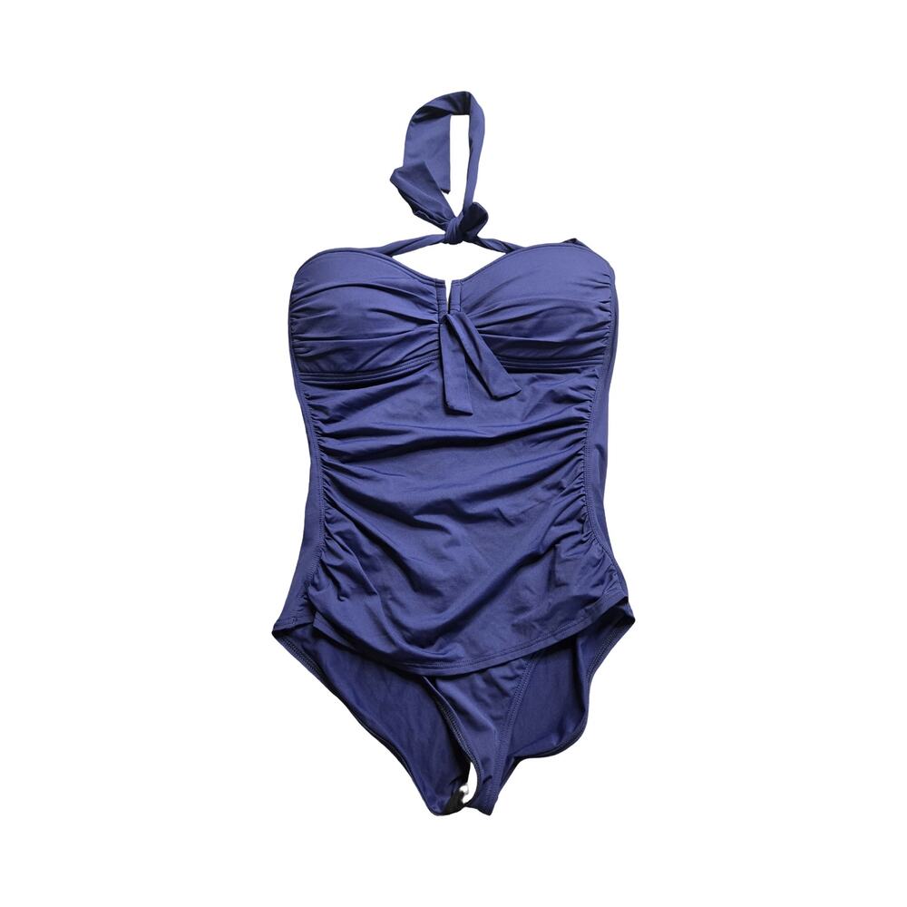 Tommy Bahama Halter Blue One Piece Swimsuit Size:‎ 8